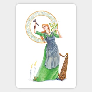 the keltic goddess Brighid Sticker